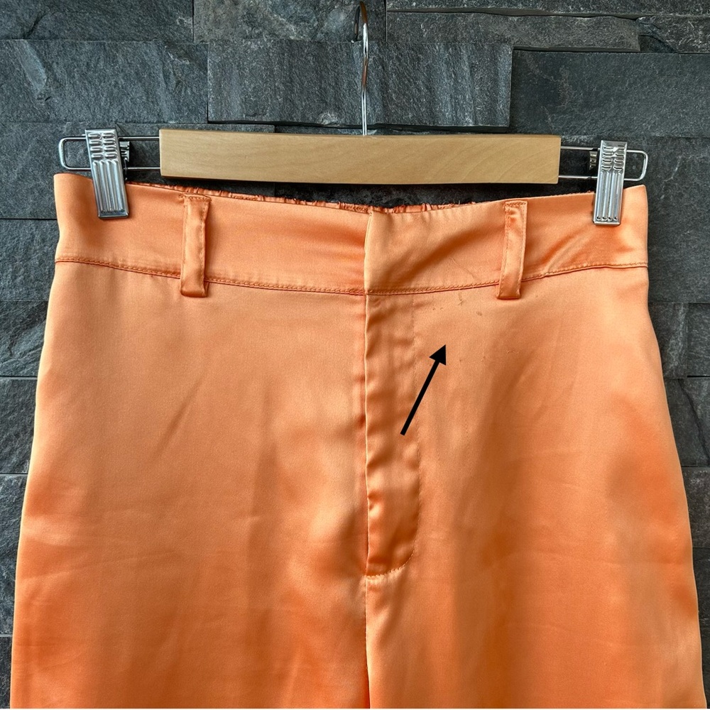 House of Harlow 1960 Orange Wide Leg Pants & Crop Top Set - Picture 8 of 10